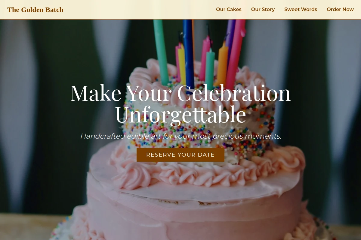 Dessert Birthday Cake